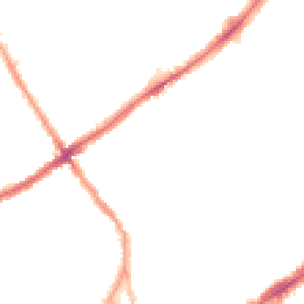 Night-time road noise heatmap for SW4 0DZ