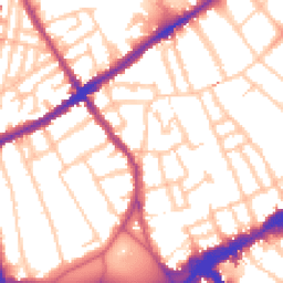 Daytime road noise heatmap for SW4 0ED