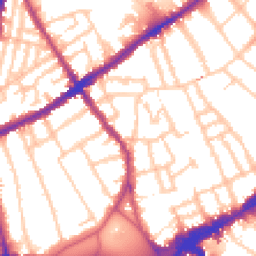 Daytime road noise heatmap for SW4 0EE