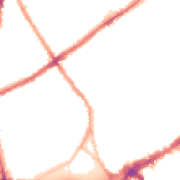 Night-time road noise heatmap for SW4 0EE