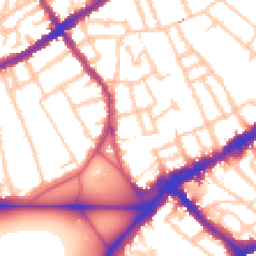 Daytime road noise heatmap for SW4 0EG
