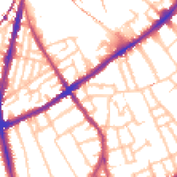Daytime road noise heatmap for SW4 0ER