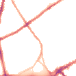 Night-time road noise heatmap for SW4 0HH