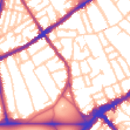 Daytime road noise heatmap for SW4 0HN