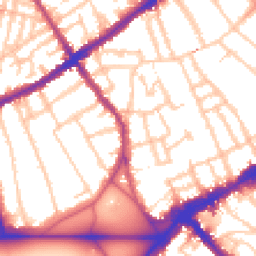 Daytime road noise heatmap for SW4 0JT