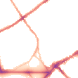 Night-time road noise heatmap for SW4 0JT