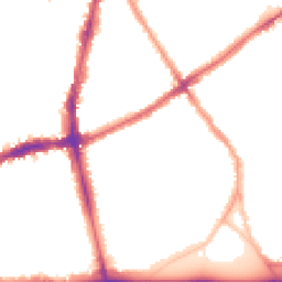 Night-time road noise heatmap for SW4 0NA