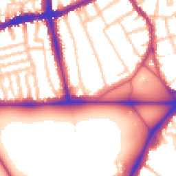 Daytime road noise heatmap for SW4 0NL