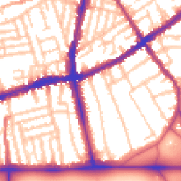 Daytime road noise heatmap for SW4 0PF
