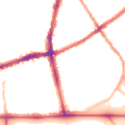 Night-time road noise heatmap for SW4 0PF