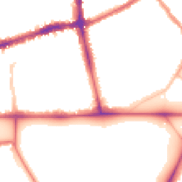 Night-time road noise heatmap for SW4 0PN