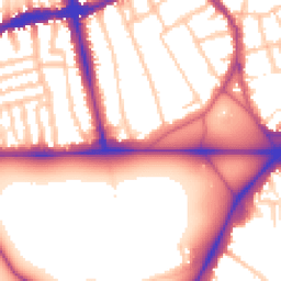 Daytime road noise heatmap for SW4 0RW