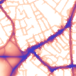 Daytime road noise heatmap for SW4 6AH