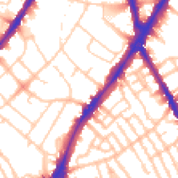 Daytime road noise heatmap for SW4 6BF
