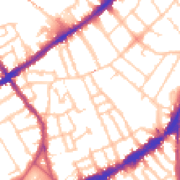 Daytime road noise heatmap for SW4 6DU