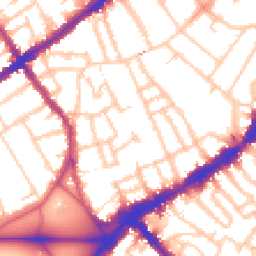 Daytime road noise heatmap for SW4 6EE