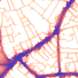 Daytime road noise heatmap for SW4 6EH