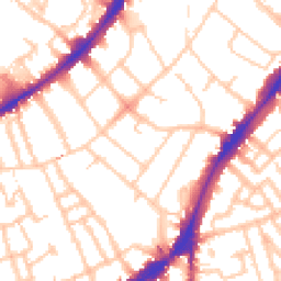 Daytime road noise heatmap for SW4 6JE