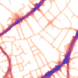 Daytime road noise heatmap for SW4 6LS