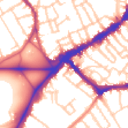 Daytime road noise heatmap for SW4 7AA