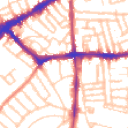 Daytime road noise heatmap for SW4 7AZ