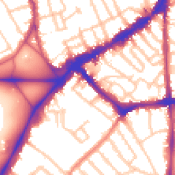 Daytime road noise heatmap for SW4 7BY