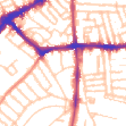 Daytime road noise heatmap for SW4 7DW