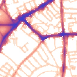 Daytime road noise heatmap for SW4 7ED