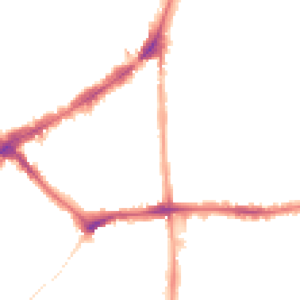 Night-time road noise heatmap for SW4 7LP