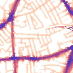 Daytime road noise heatmap for SW4 7PR