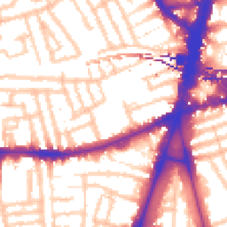 Daytime road noise heatmap for SW4 7QN