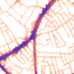 Daytime road noise heatmap for SW4 7SP