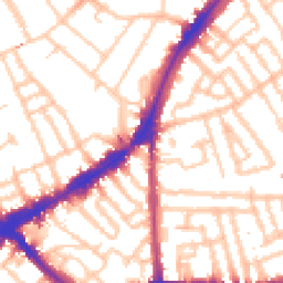 Daytime road noise heatmap for SW4 7TS