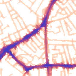 Daytime road noise heatmap for SW4 7TT