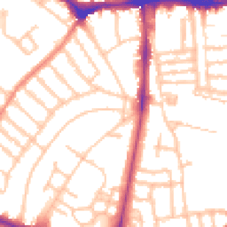 Daytime road noise heatmap for SW4 8AB