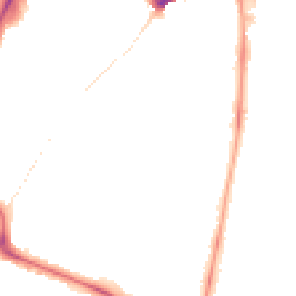 Night-time road noise heatmap for SW4 8AE