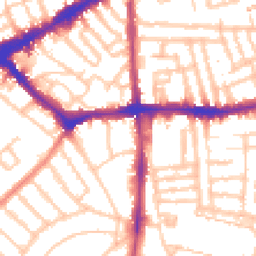 Daytime road noise heatmap for SW4 8BB