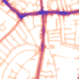 Daytime road noise heatmap for SW4 8BQ