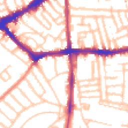 Daytime road noise heatmap for SW4 8BX