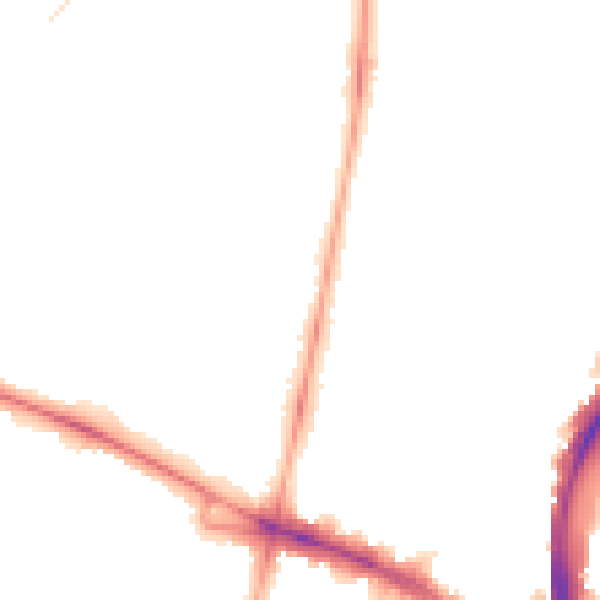 Night-time road noise heatmap for SW4 8EG