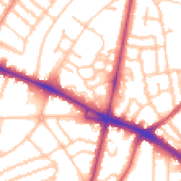 Daytime road noise heatmap for SW4 8EY