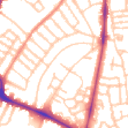 Daytime road noise heatmap for SW4 8JE