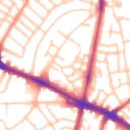 Daytime road noise heatmap for SW4 8LH