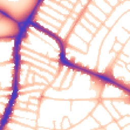 Daytime road noise heatmap for SW4 8NX