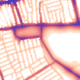 Daytime road noise heatmap for SW4 9AZ