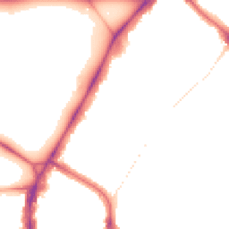 Night-time road noise heatmap for SW4 9EA