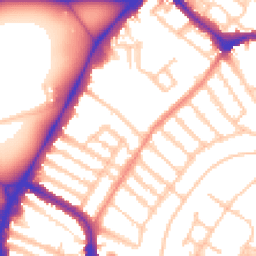 Daytime road noise heatmap for SW4 9EX