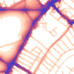 Daytime road noise heatmap for SW4 9EY