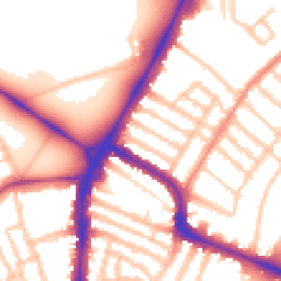 Daytime road noise heatmap for SW4 9HE