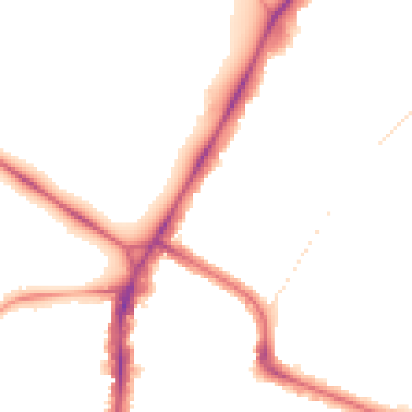 Night-time road noise heatmap for SW4 9HL